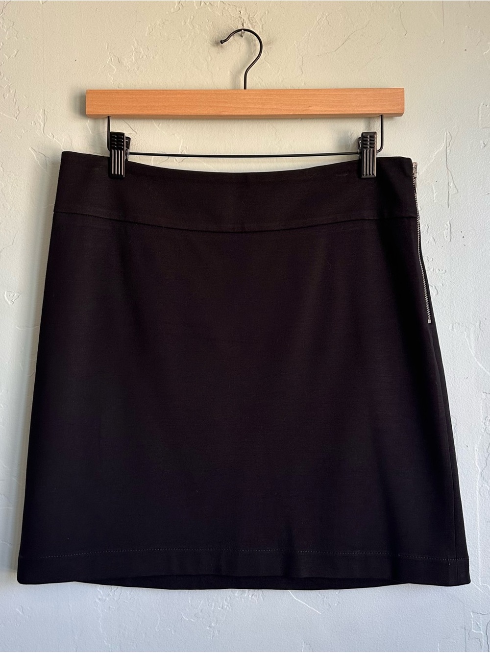 Banana Republic Black Mini Skirt with Side Zip